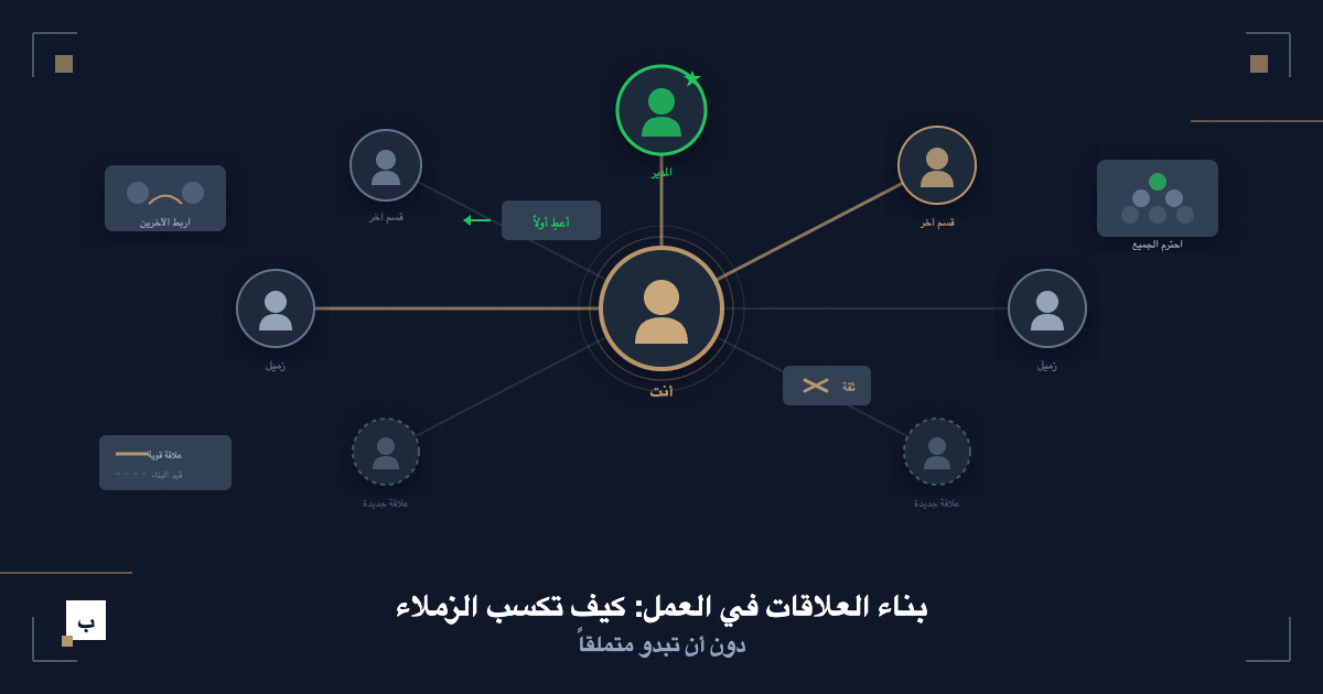 بناء العلاقات في العمل: كيف تكسب الزملاء دون أن تبدو متملقاً