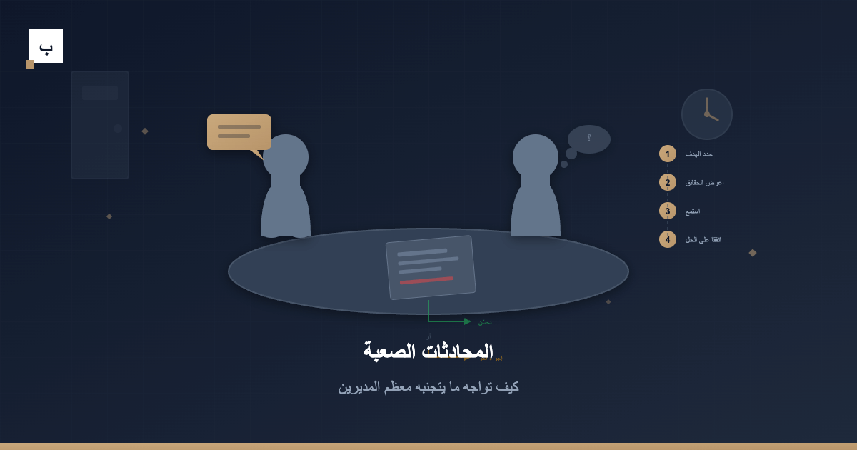 المحادثات الصعبة: كيف تواجه ما يتجنبه معظم المديرين